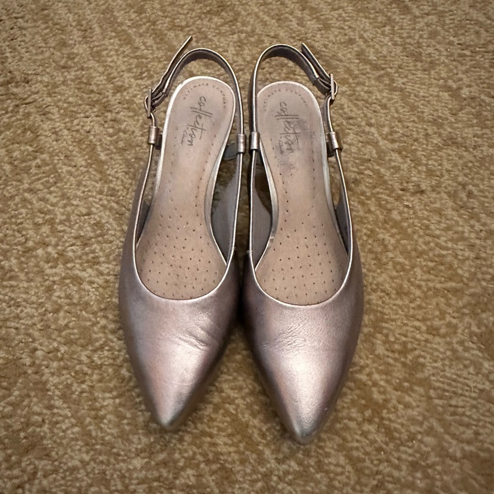 Clarks Kitten Heel Pumps
